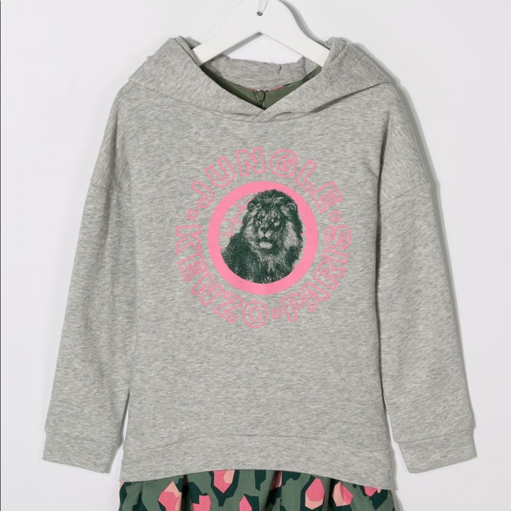 NWT Kenzo Kids Jungle Logo Hoodie